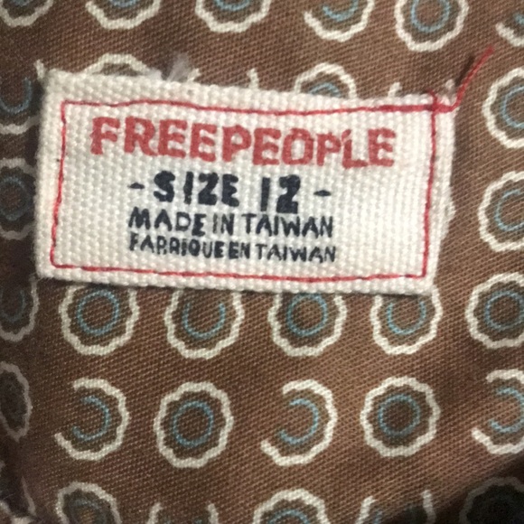 Vintage Free People Blue Twill Flare leg Pants - Picture 5 of 13